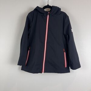 Hunter for Target Rain Jacket Black Toddler 2T Full Zipper Outdoor Hooded Wind